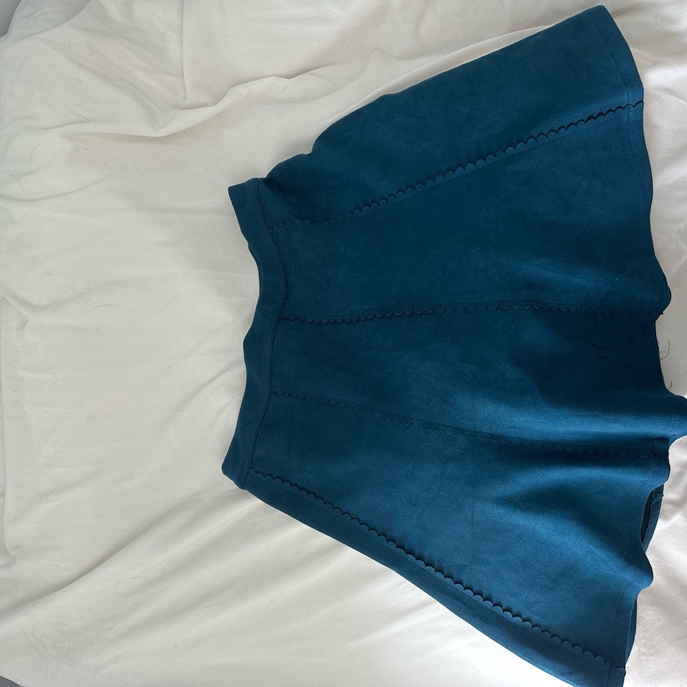 miami Teal Scalloped Circle Skirt